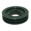 B B Manufacturing Bushing 2 Groove V-Belt Pulley 2.5 inch OD 23V250JA